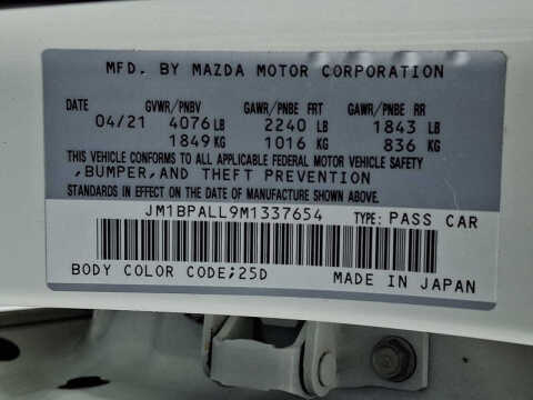 2021 Mazda Mazda3 Hatchback Preferred