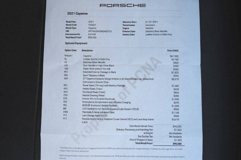 2021 Porsche Cayenne