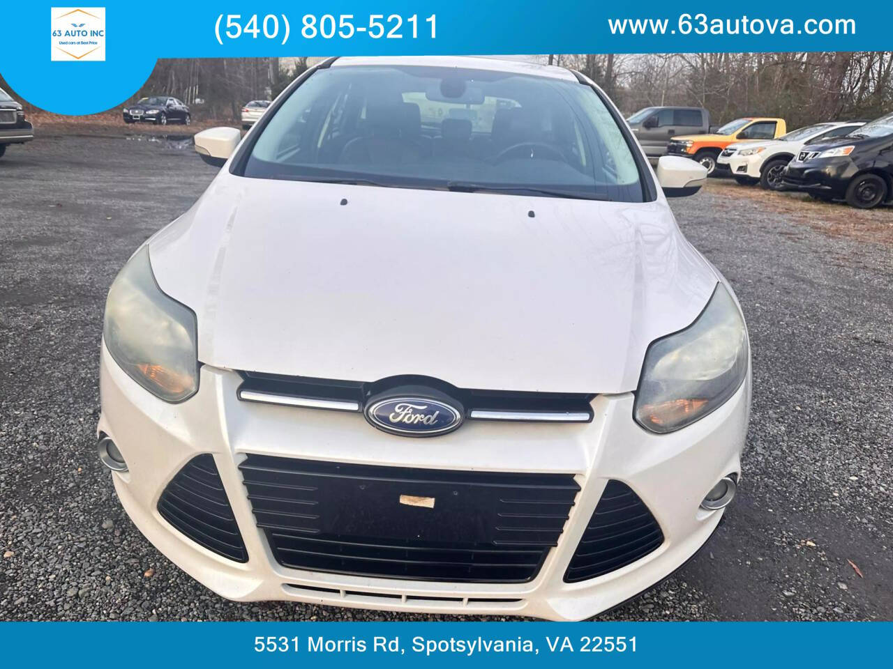 2012 Ford Focus for sale at 63 Auto Inc in Spotsylvania, VA