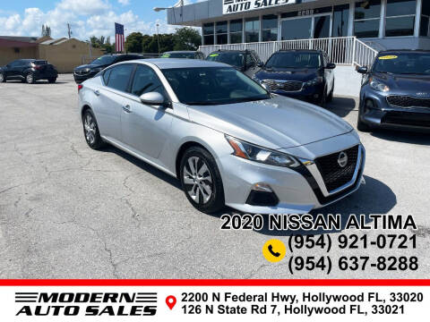 2020 Nissan Altima for sale at Modern Auto Sales in Hollywood FL