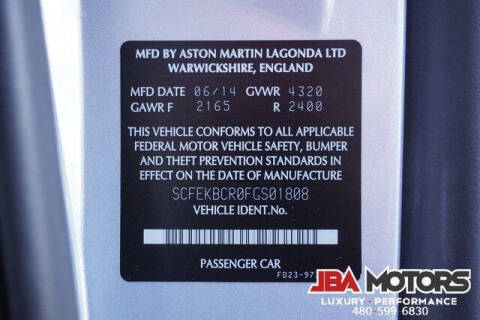 2015 Aston Martin V12 Vantage S