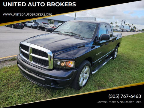 2003 Dodge Ram 1500 for sale at UNITED AUTO BROKERS in Hollywood FL