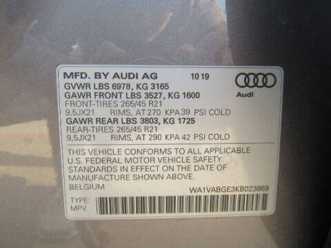 2019 Audi e-tron quattro Prestige