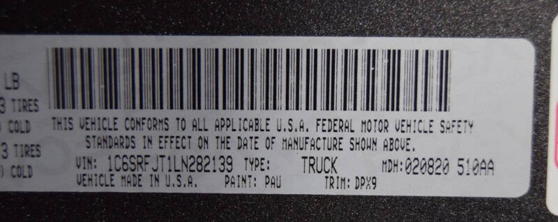 2020 RAM 1500 Laramie