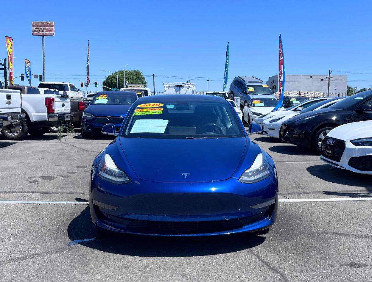 Dk. Blue 2019 Tesla Model 3 Long Range AWD Long Range 4dr Fastback 2