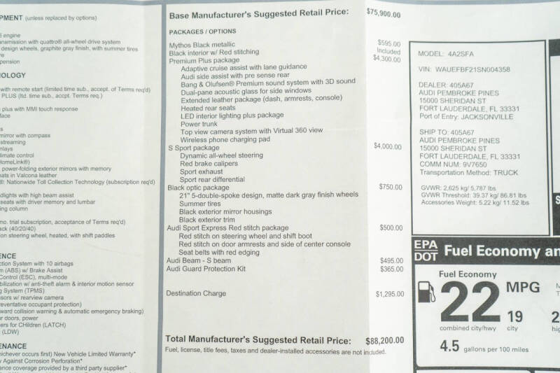 2025 Audi S6 2.9T quattro Premium Plus