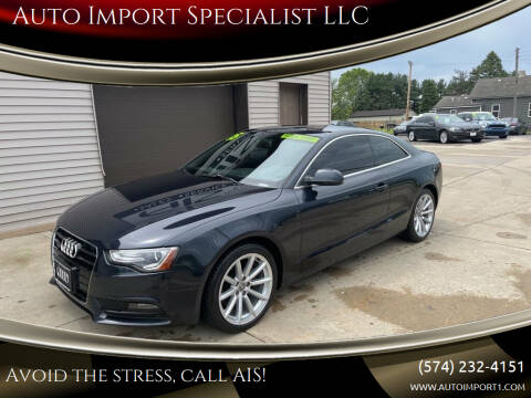 2015 Audi A5 for sale at Auto Import Specialist LLC in South Bend IN