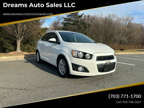2012 Chevrolet Sonic for sale at Dreams Auto Sales LLC in Leesburg VA
