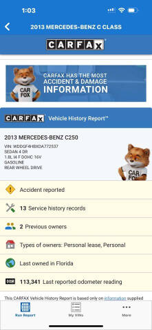 2013 Mercedes-Benz C-Class C 250 Luxury