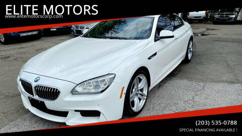2014 BMW 6 Series for sale at ELITE MOTORS in West Haven CT