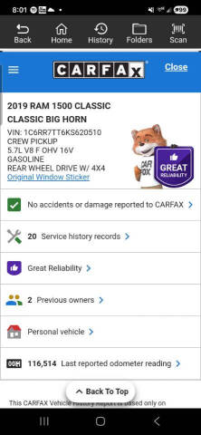 2019 RAM 1500 Classic Big Horn
