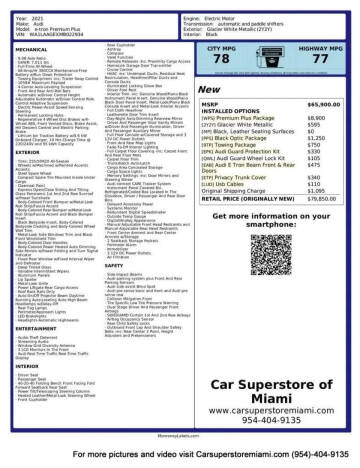 2021 Audi e-tron quattro Premium Plus