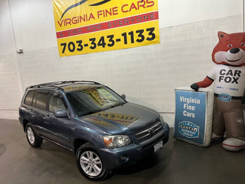 2007 Toyota Highlander Hybrid for sale at Virginia Fine Cars in Chantilly VA