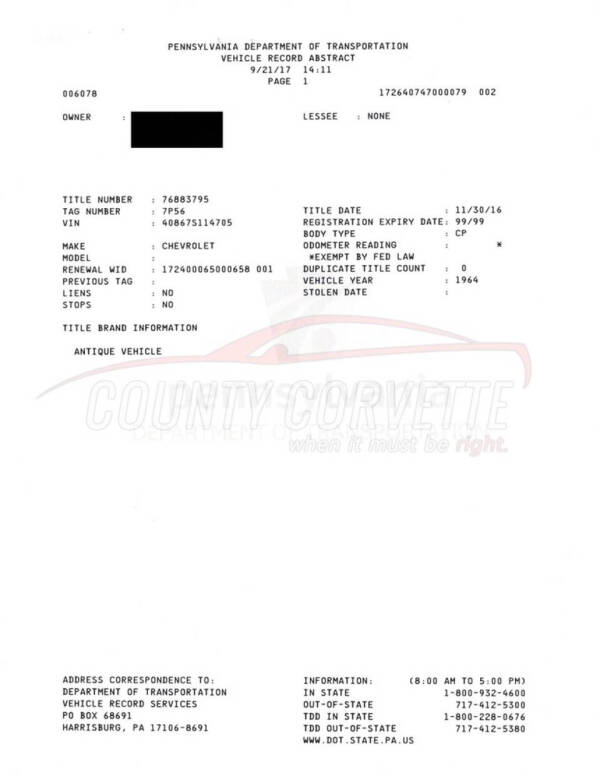 1964 Chevrolet Corvette