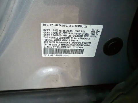 2018 Honda Pilot EX w/Honda Sensing