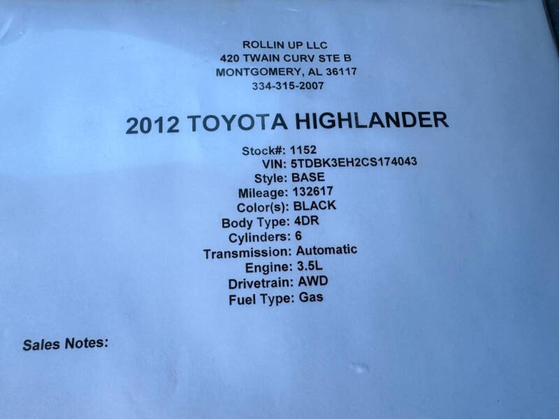 2012 Toyota Highlander