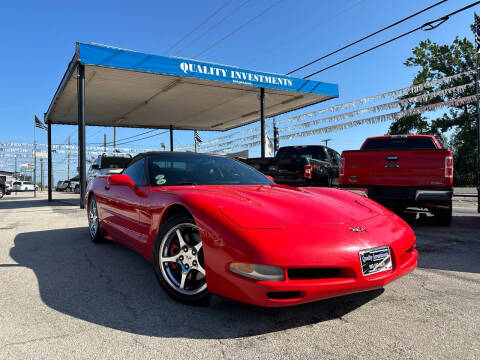 2001 Chevrolet Corvette for sale at Quality Investments in Tyler TX