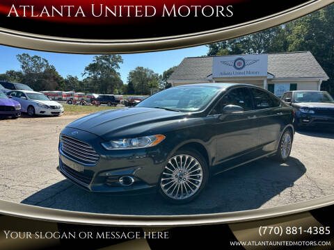 2016 Ford Fusion for sale at Atlanta United Motors in Jefferson GA