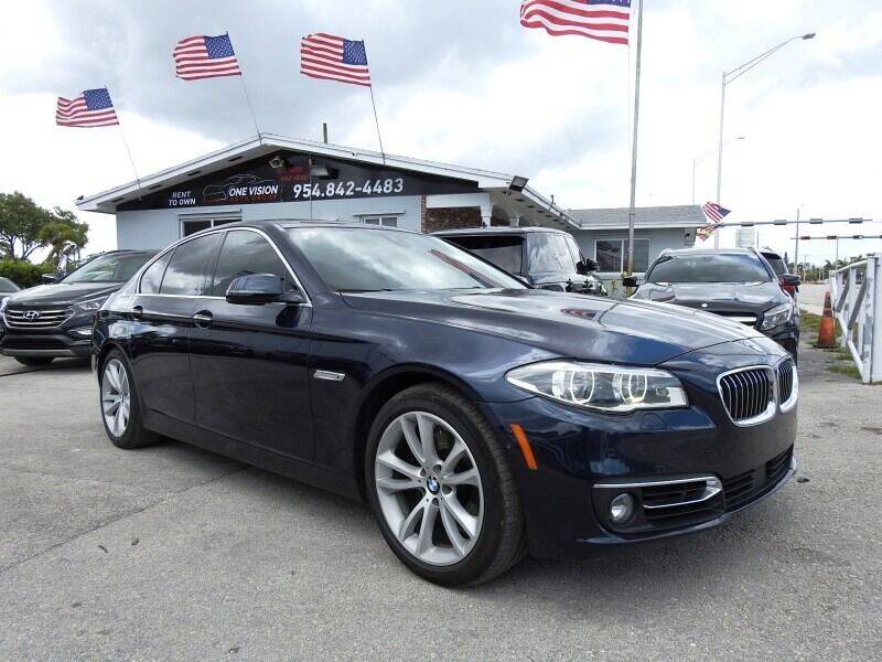 2016 BMW 5 Series for sale at One Vision Auto in Hollywood FL