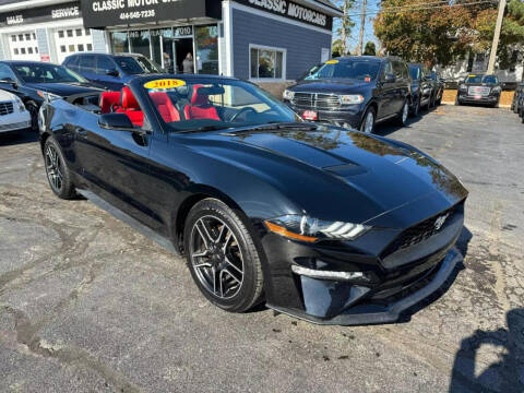2018 Ford Mustang for sale at CLASSIC MOTOR CARS in West Allis WI