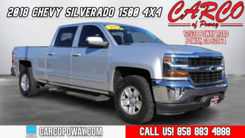 2018 Chevrolet Silverado 1500 for sale at CARCO OF POWAY in Poway CA