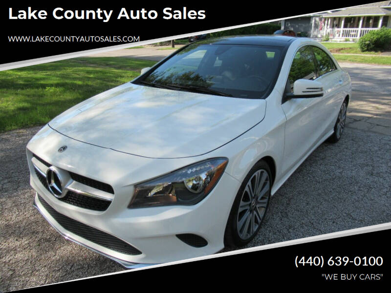2018 Mercedes-Benz CLA for sale at Lake County Auto Sales in Painesville OH