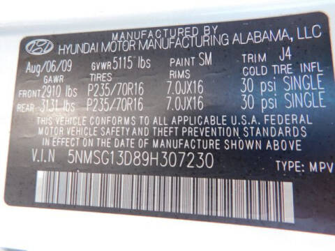 2009 Hyundai Santa Fe GLS