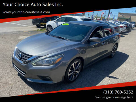 2016 Nissan Altima for sale at Your Choice Auto Sales Inc. in Dearborn MI