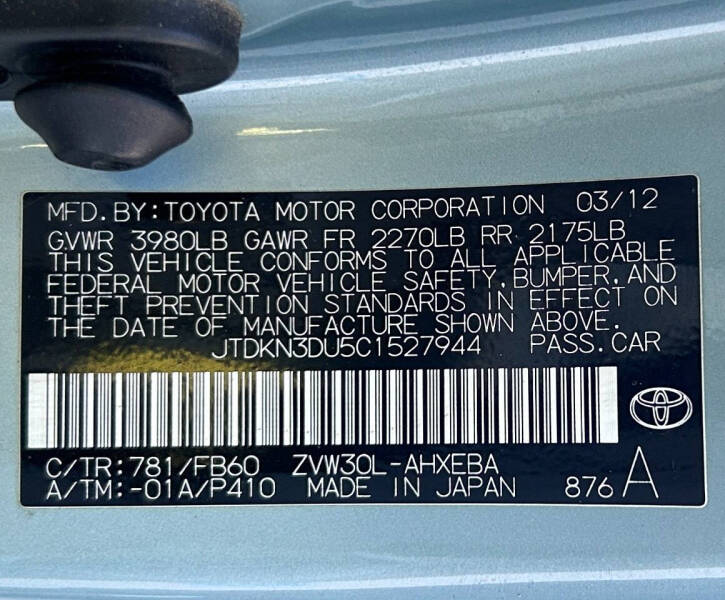 2012 Toyota Prius One