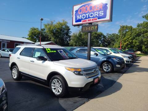 2014 Ford Explorer for sale at Crocker Motors in Beloit WI