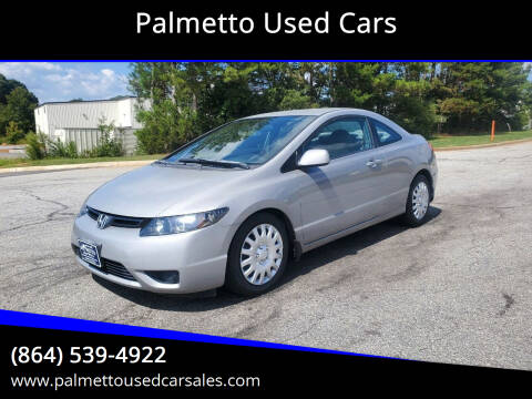 2008 Honda Civic for sale at Palmetto Used Cars in Piedmont SC