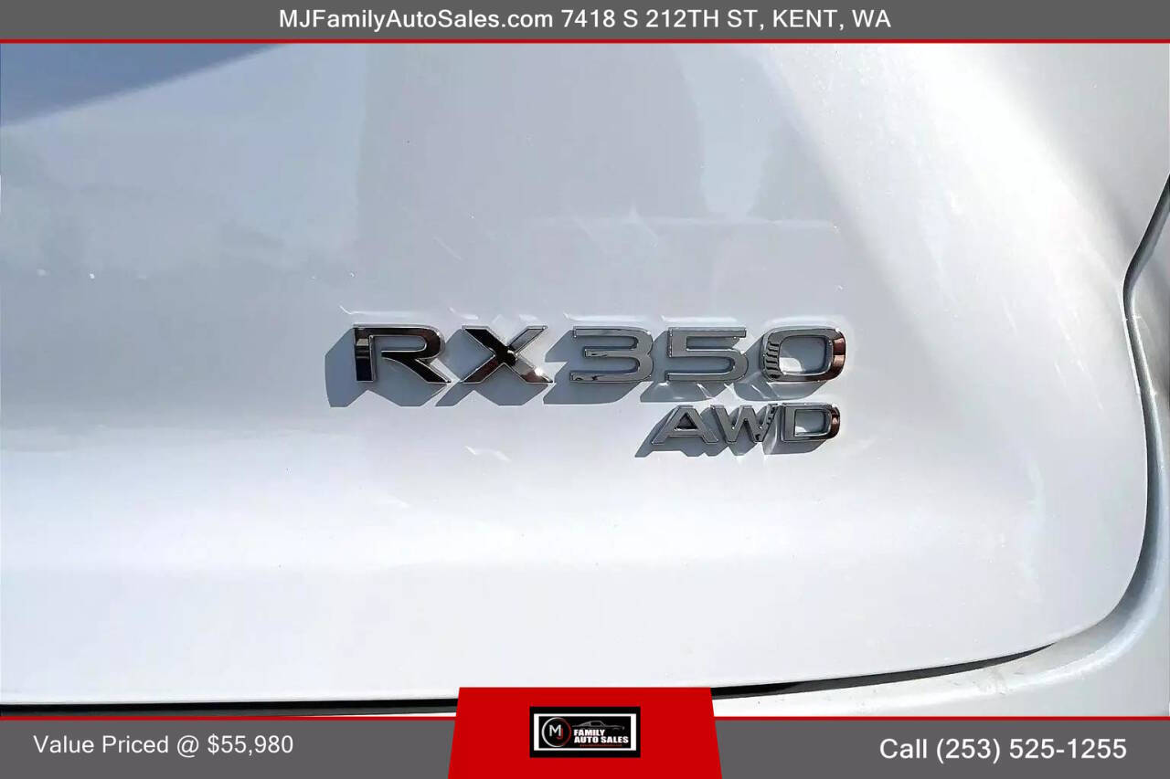 2024 Lexus RX 350 for sale at MJ FAMILY AUTO SALES in Kent, WA