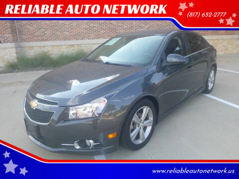 2013 Chevrolet Cruze for sale at RELIABLE AUTO NETWORK in Arlington TX