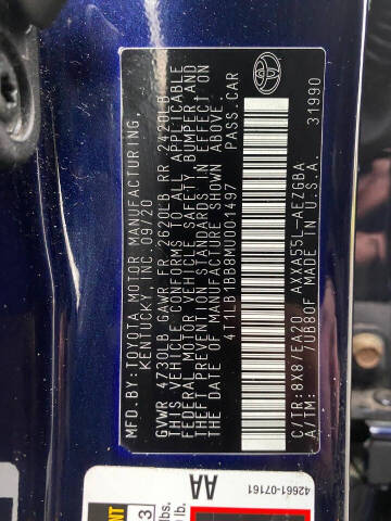 2021 Toyota Avalon XLE