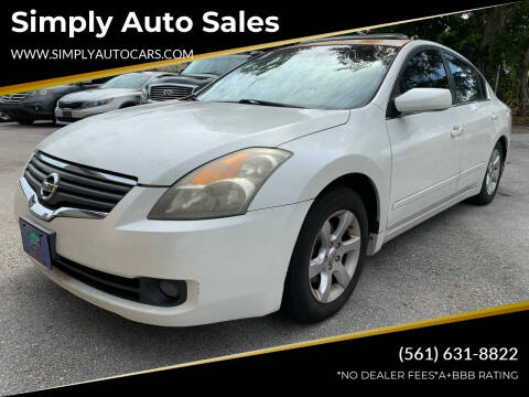 2008 Nissan Altima for sale at Simply Auto Sales in Palm Beach Gardens FL
