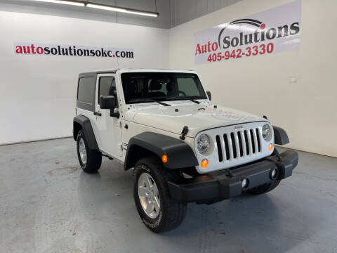 2015 Jeep Wrangler for sale at Auto Solutions in Warr Acres OK