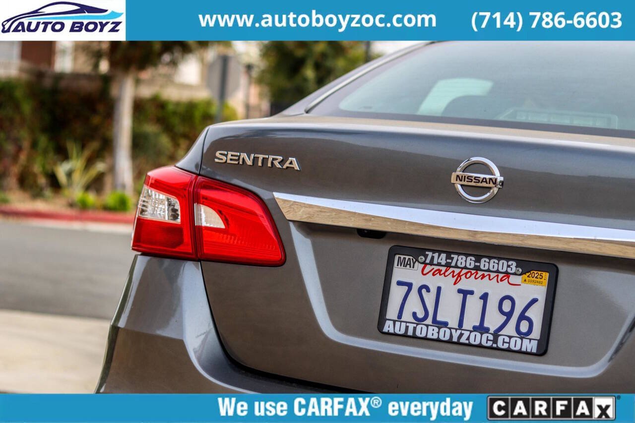 2016 Nissan Sentra for sale at Auto Boyz in Garden Grove, CA