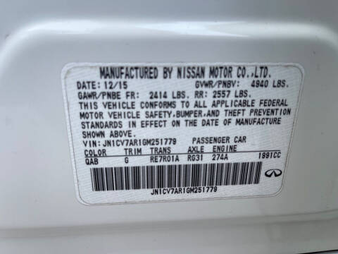 2016 Infiniti Q50 2.0T Premium