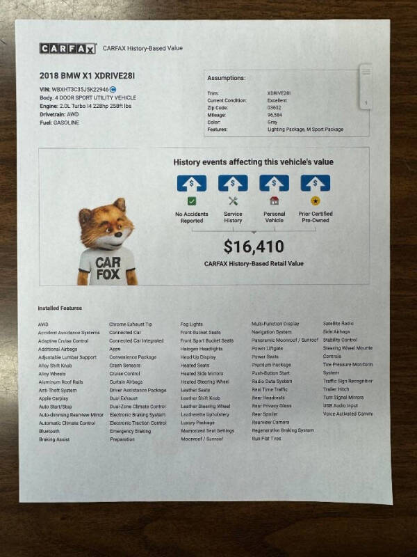 2018 BMW X1 xDrive28i