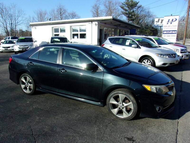2012 Toyota Camry for sale at Highlands Auto Gallery in Braintree MA