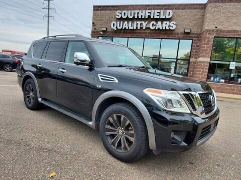 2017 Nissan Armada for sale at SOUTHFIELD QUALITY CARS in Detroit MI