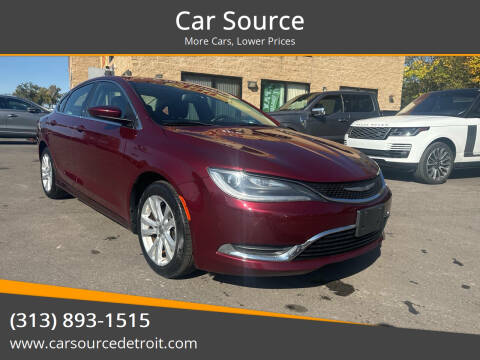 2015 Chrysler 200 for sale at Car Source in Detroit MI