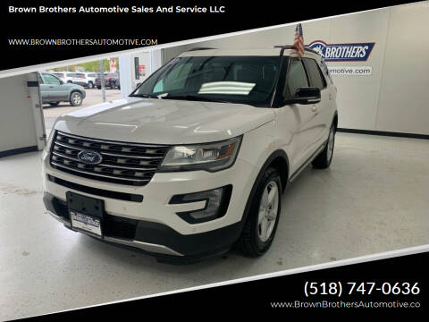 2017 Ford Explorer for sale at Brown Brothers Automotive Sales And Service LLC in Hudson Falls NY