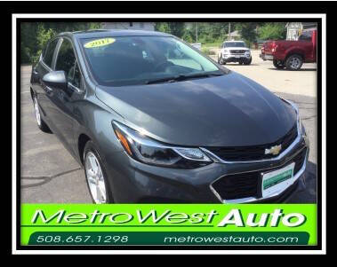 2017 Chevrolet Cruze for sale at Metro West Auto in Bellingham MA