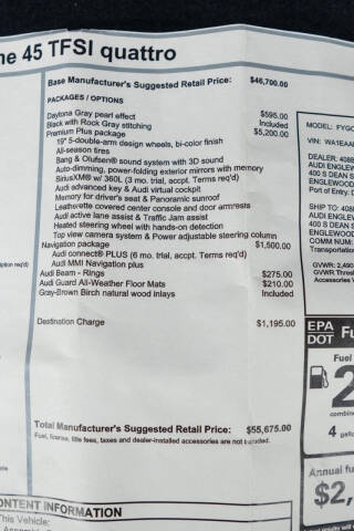 2023 Audi Q5 quattro S line Prem Plus 45 TFSI