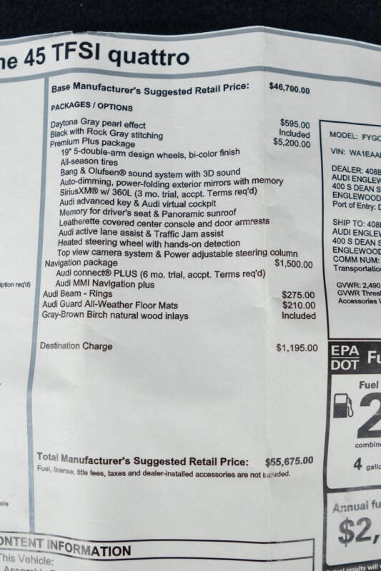 2023 Audi Q5 quattro S line Prem Plus 45 TFSI