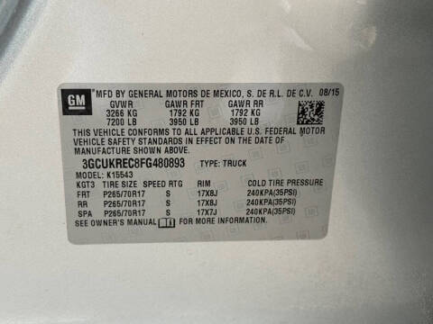 2015 Chevrolet Silverado 1500 LT