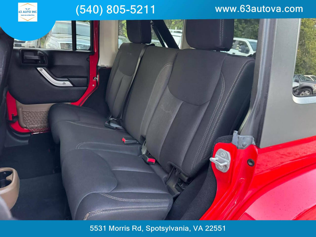 2015 Jeep Wrangler Unlimited for sale at 63 Auto Inc in Spotsylvania, VA