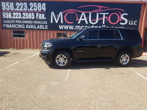 2015 Chevrolet Tahoe for sale at MC Autos LLC in Pharr TX