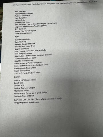 1973 Plymouth Duster